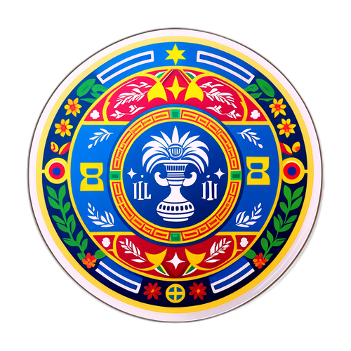 Stiker Badge Klub Bolivar dengan Desain Tradisional