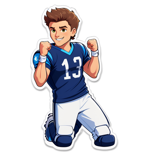 Future Star Victory Pose Sticker