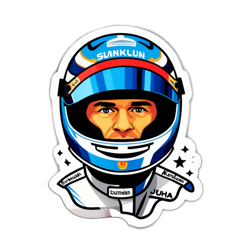 Juha Kankkunen Formula 1 -tarra