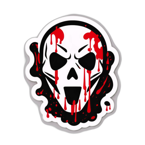 Autocollant captivant du film Scream 5