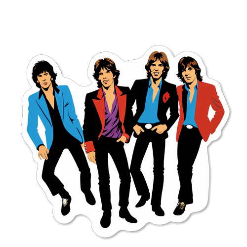 Rock-'n-Roll Energie: Rolling Stones Live Sticker