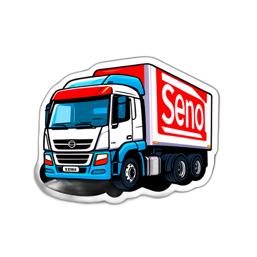 セイノー運輸の迅速な配達を強調するシール