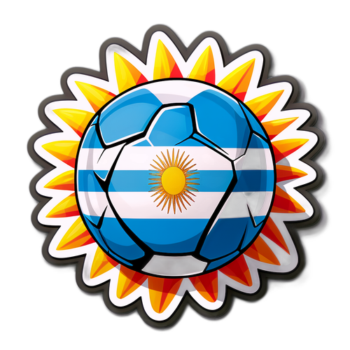 Stiker Bola Sepak Argentina