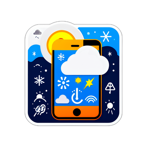 Thẻ kêu gọi mọi người theo dõi dự báo thời tiết