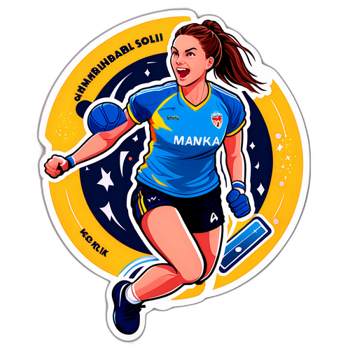 Nora Mørk håndballklistremerke