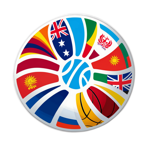 Sticker ng Sporty FIBA EuroBasket 2025