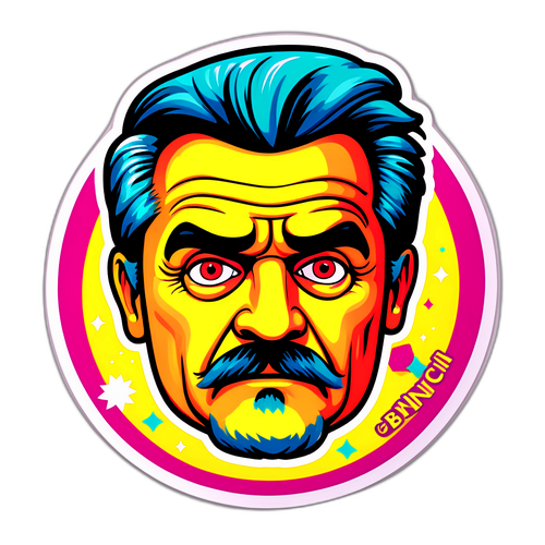 Sticker del rostro de Benegas Lynch