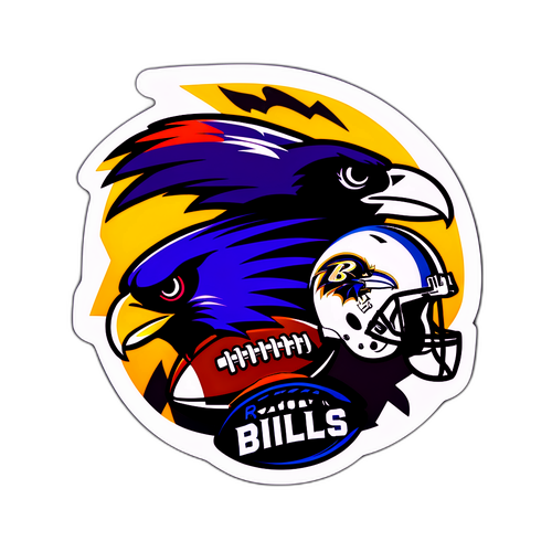 Adesivo Bills x Ravens em Ação