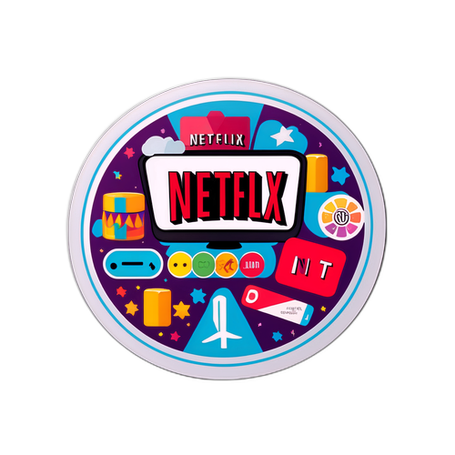 Netflix Temalı Çıkartma