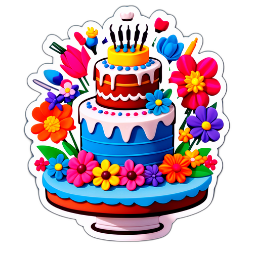 עוגת שכבות מעוצבת