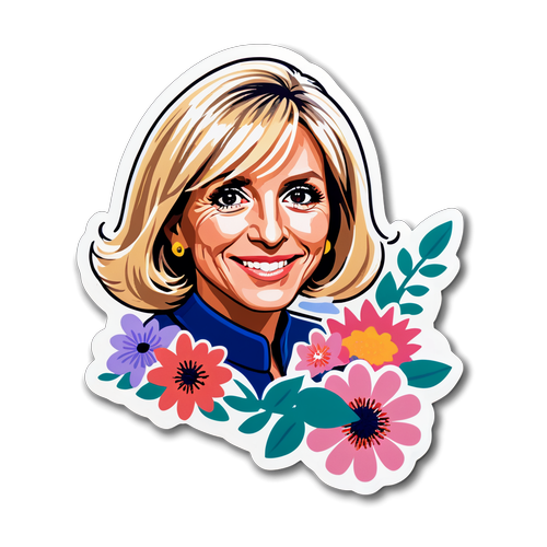 Inspiration Éducative : Découvrez le Sticker Éblouissant de Brigitte Macron qui Éveille les Esprits!