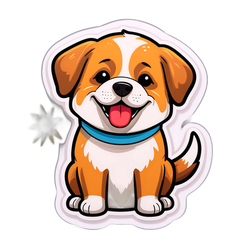 Sevimli Köpek Stickerı