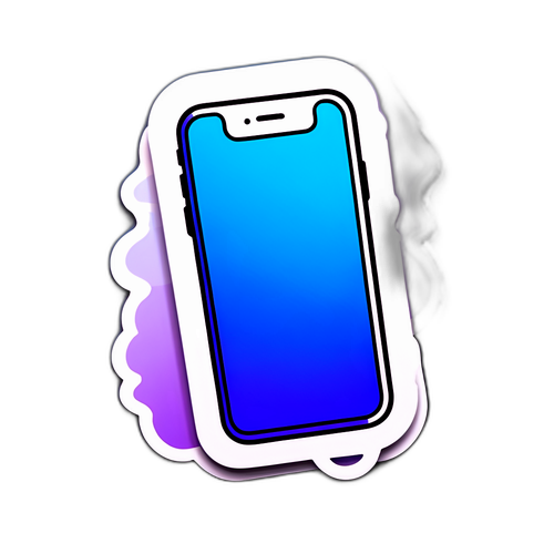 아이폰 17의 세련된 디자인 스티커