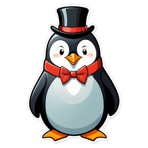 Chic Penguin: A Touch of Class and Whimsy