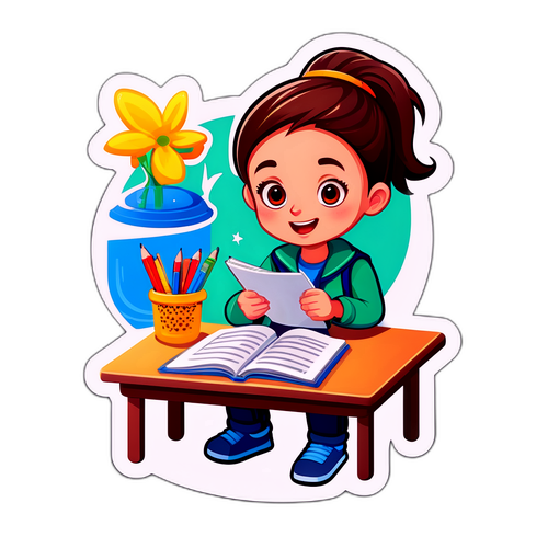 教室で学ぶキャラクターと教科書デザインの融合