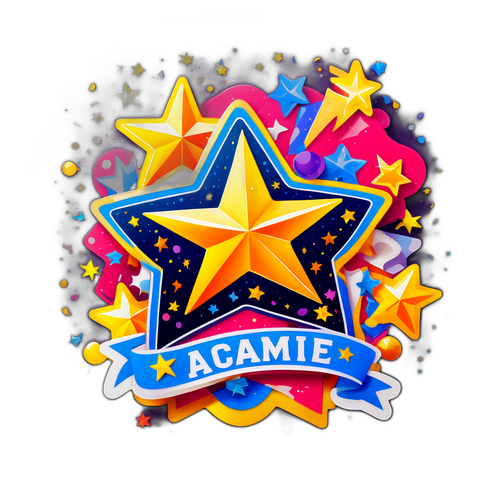 Autocollant dynamique avec le logo de Star Académie