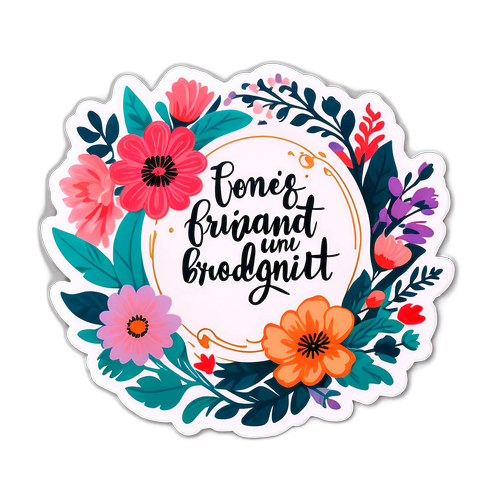 Adesivo com Citação Elegante de Francesca Bridgerton