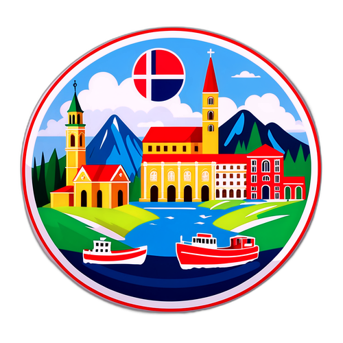 Ein nostalgisches Motiv von Italien und Norwegen