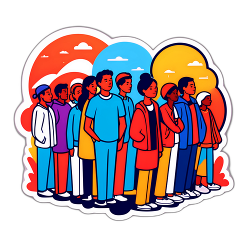 Stiker Masyarakat yang Sabar