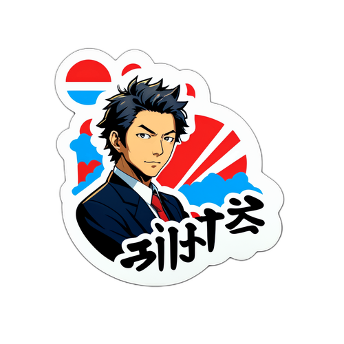 政治的メッセージを込めた新しいステッカー