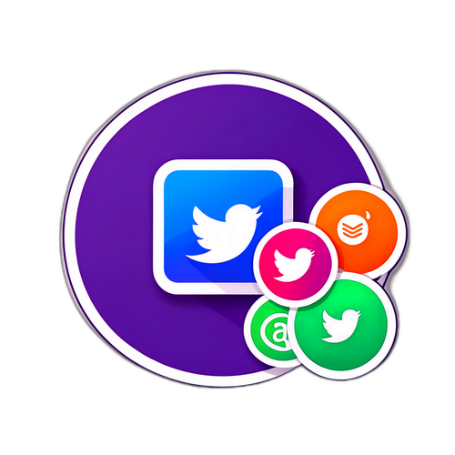 Διαδραστικό Αυτοκόλλητο με Στοιχεία Κοινωνικών Δικτύων