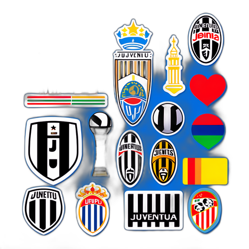 Sticker cu simboluri ale clubului Juventus