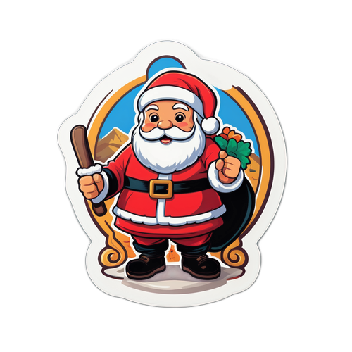 Adesivo Nostálgico de Cultura de Santa Maria