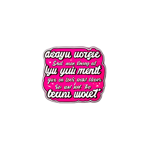 A pink background featuring an inspiring quote by Zsolt Bayer