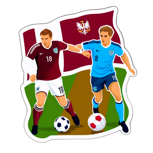 FotbollsMatch mellan Lettland och England
