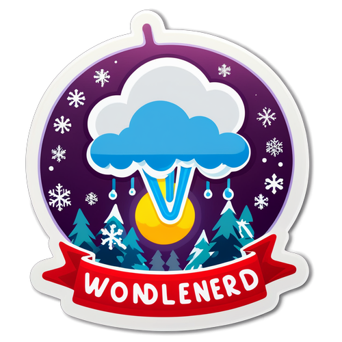 Winter Wonderland Alert Sticker