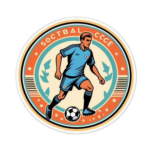 Rekaan Lencana Bola Sepak Vintage