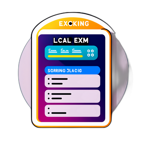 สติ๊กเกอร์การประเมินผลการสอบท้องถิ่น