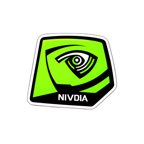 엔비디아 로고와 그래픽 카드 이미지 디자인