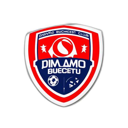Sticker cu logo-ul clubului Dinamo București