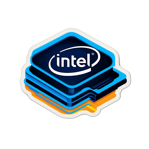 英特爾科技發展歷史貼紙