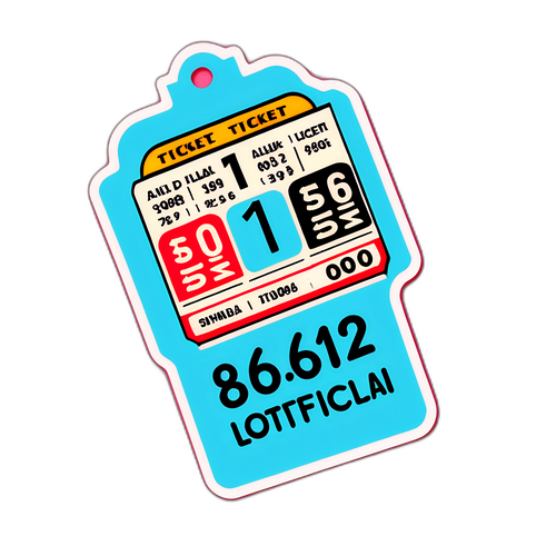 Adesivo de Bilhete Lotofácil