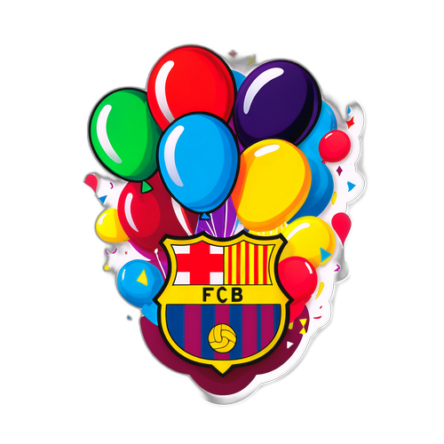 Sticker cu emblema clubului Barcelona