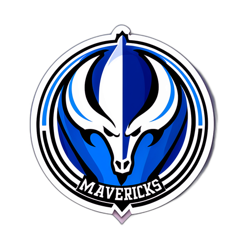 Dallas Mavericks Logosu ile Basketbol Temalı Sticker