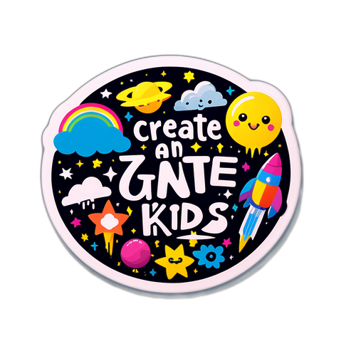 สติกเกอร์สำหรับเด็ก Gen Z ที่มีคำคมสร้างแรงบันดาลใจ