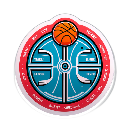 Basketball Fever Schedule Sticker