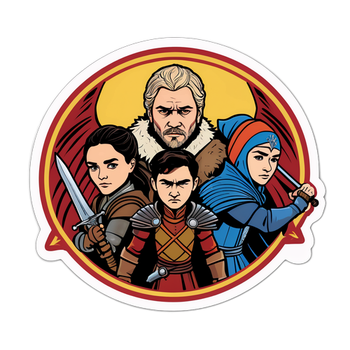 Стікери героїв "Гри престолів" у битві за королівство