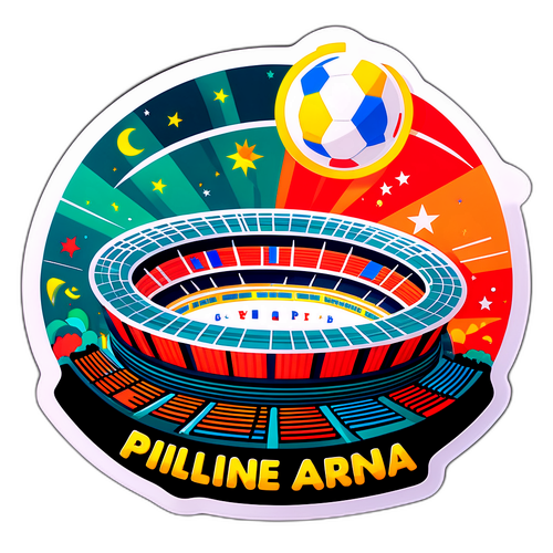 Sticker ng Philippine Arena sa Gabi