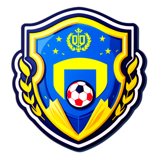 Дизайн наліпки з символікою футбольної команди України U-20