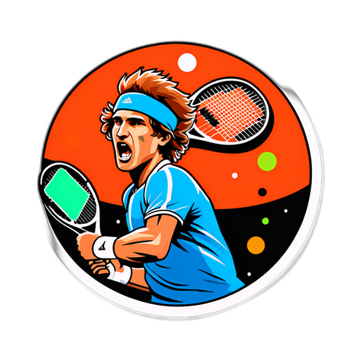 亞歷山大·茲維列夫網球主題貼紙