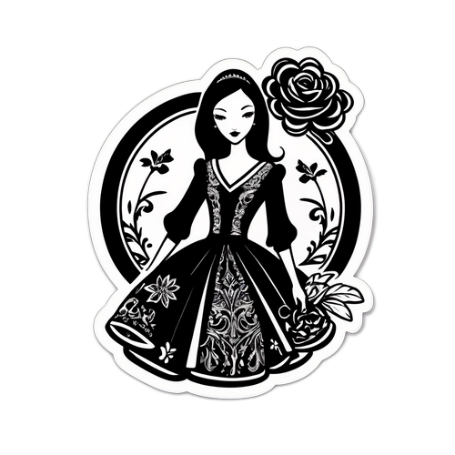 Elegantní samolepka s motivem módních doplňků od Very Wang