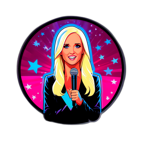 Dramatic Holographic Sticker of a Speaker