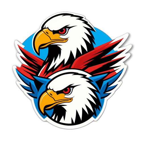 鷹與雷霆對決貼紙