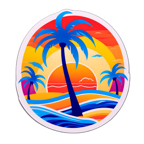 Levante Plaj Temalı Sticker