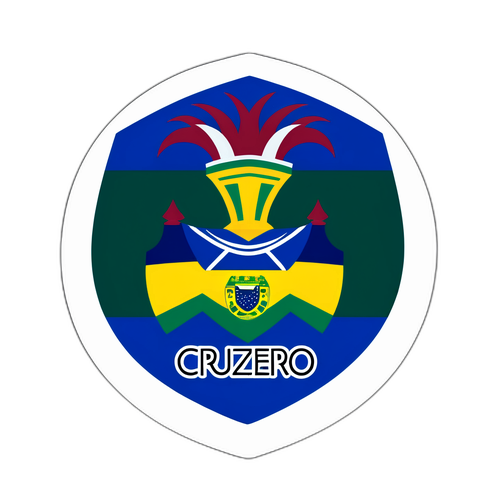 Sticker del partido de fútbol entre Fluminense y Cruzeiro