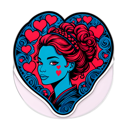 Taidekuva sydämistä